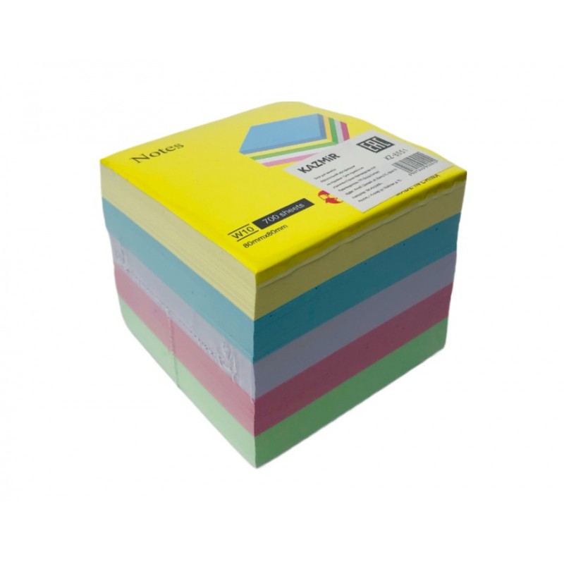 Блок для записи KAZMIR 80х80х65, 5 цветов,700листов